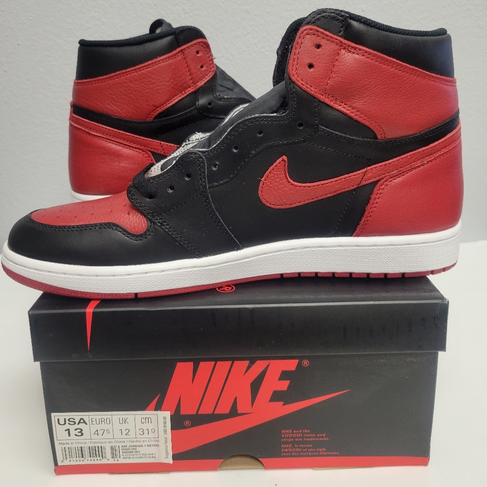 Jordan 1 Retro High "Bred Banned" 2016 Rare. SZ 13